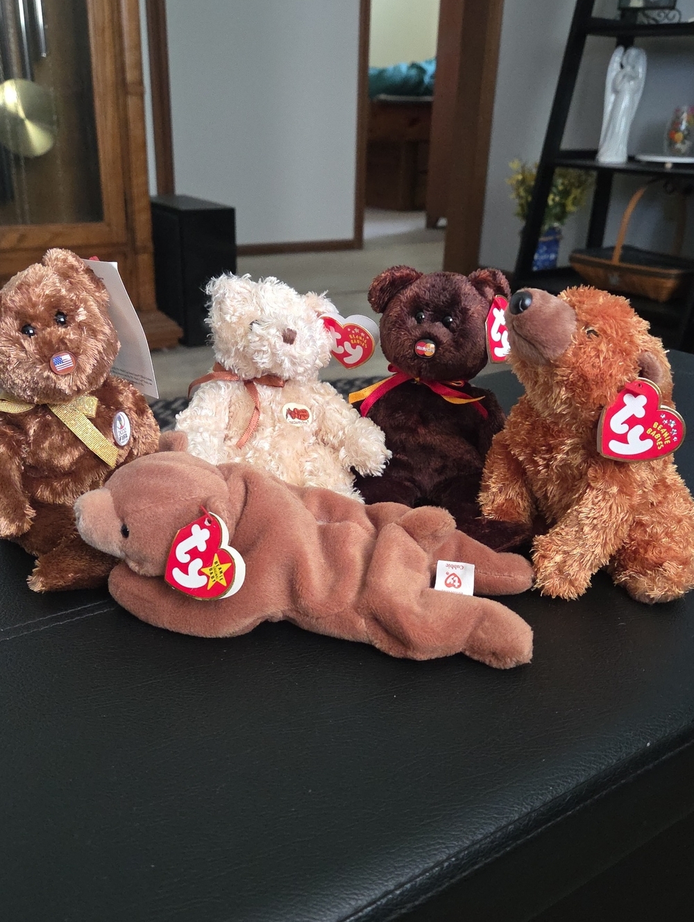 Ty Plush Bear Lot: United States, Herschel, M.C., Sequoia, and Cubbie